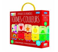 Puzzle & Livre Apprends tes premières formes et couleurs - Sassi Junior - Multicolore