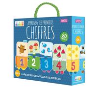 Puzzle & livre apprends tes premiers chiffres bleu TU