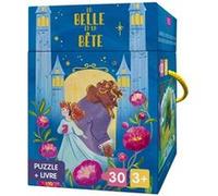 Puzzle + livre - La belle et la bête Roberta Marcolin (Auteur), Giulia Dragone (Illustration), Sarah Guilmault (Traduction)