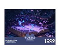 Puzzle Livre Magique 1000 Pieces pour Adultes,Forêt de Fantasy Un Jeu De Dexérité Très Difficile Puzzle Jeu Éducatif avec des Défis 38x26cm/1000pcs