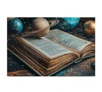Puzzle Livre, Puzzle 1500 Pièces Adultes, Puzzles 1500 Pièces Planète, Puzzles Bois de Qualité Supérieure avec Une Boîte d'emballage Exquise, pour Décoration Murale, Cadeau Femme, Cadeau Homme, -3594