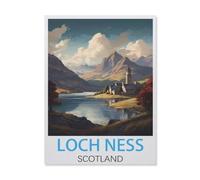 Puzzle, Loch Ness, Écosse, pour enfants et adultes Papier Personnalisé Jeu de puzzle amusant 1000 pièces (38 x 26 cm) -FN2