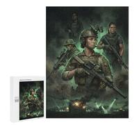 Puzzle Loisir Female Special Forces Team in Combat pour Adultes, 500 PCS, comme Défi Relaxant pour Les Amateurs De Puzzles, pour Jouer Ensemble