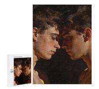 Puzzle Loisir Two Young Men Facing Each Other pour Adultes, 500 PCS, comme Loisir Apaisant pour Les Passionnés, pour Les Joueurs Expérimentés