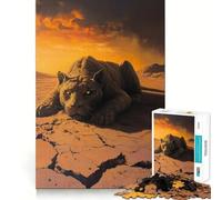 Puzzle l'ombre du Dernier Soleil pour Adolescents, 1000 pièces, Jeu de logique Fine, Passe-Temps Calme, œuvre d'art aux Bords Nets 50x75cm