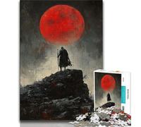 Puzzle Lone Knight pour Adultes, 1 000 pièces, Aide Le Cerveau à exercer des Jouets addictifs pour cultiver la Patience Une œuvre d'art 38x26cm