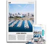 Puzzle Long Beach 1000 pièces pour Adultes, Difficile à réaliser mais Amusant et Humoristique, décoration d'intérieur et Cadeaux Uniques 75x50cm