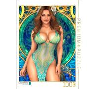 Puzzle · Lopez Porte Un modèle en matière Mate translucide | Fantaisies de mode : mode et mannequins créés par… · 1000 pièces · Format assemblé 64 × 48 cm · CALVENDO Puzzle