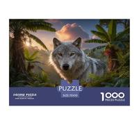 Puzzle Loup 1000 Pièces pour Adultes Et Enfants, Plaisir Partagé en Famille, Jeu ÉduChatif, Puzzle Vallée Jungle, Home Decor, Cadeau Famille 70x50cm/1000pcs