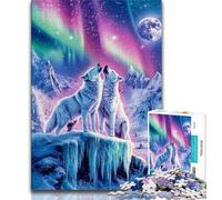 Puzzle Loup Arctique 1000 pièces pour Adultes et Adolescents, Jouet éducatif et décompressant, idéal comme Cadeau (75x50cm)