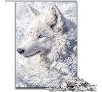 Puzzle Loup Blanche-Neige 1000 pièces pour Adultes, Jeux éducatifs, décoration d'intérieur, Cadeau d'anniversaire, Art Mural (26x38cm)