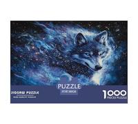 Puzzle Loup Composé De 1000 Pièces pour Adultes,Cosmique de Fantasy Un Jeu De Dexérité Très Difficile Puzzle Éducatif avec des Défis 38x26cm/1000pcs