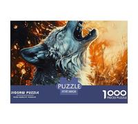 Puzzle Loup- Cool LoupPicture 1000 Pièces, 38x26cm/1000pcs - Jeu Educatif - Puzzle pour Adultes Et Enfants 10 Ans Ou Plus