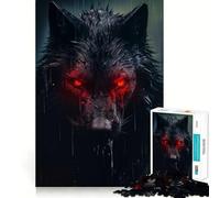Puzzle Loup de l'ombre pour Adolescents, 1000 pièces, Jouet d'exercice Mental, activité à Domicile, découpe de précision, décoration Murale 50x75cm