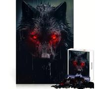 Puzzle Loup de l'ombre pour Adolescents, 1000 pièces, Jouet d'exercice Mental, activité à Domicile, découpe de précision, décoration Murale 50x75cm