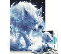 Puzzle Loup des neiges et Pouvoir de Glace pour Adolescents, 1000 pièces, Jeu de logique et de réflexion, Jeu apaisant, découpe précise, (38x26cm)