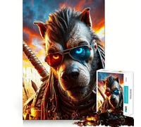 Puzzle Loup des Terres Désolées 1000 Pièces Jeu Cognitif Amusant Découpe de Haute Précision Cadeau Unique Anti-Stress (50x75cm)