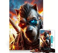 Puzzle Loup des Terres Désolées pour Adultes,1000 pièces,Jeu de mémoire,Assemblage sécurisé et Solide,Jeu de Construction de Liens significatif (38x52cm)