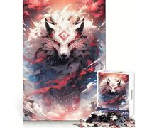 Puzzle Loup Dieu pour Adultes 1000 pièces Stimule la créativité et Le Stress Amusant Bords précis Idée Cadeau de Noël (38x52cm)