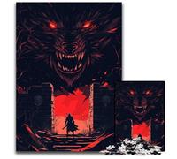 Puzzle Loup et Guerrier 1000 pièces pour Adultes Puzzle en Bois Jeu interactif Familial Cadeau Artisanal avec Illustrations colorées 1000 pièces (38 x 26 cm)