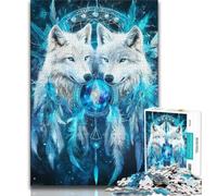 Puzzle Loup Fantastique 1000 Pièces pour Adultes, Jeu Éducatif et Défi, Idéal comme Cadeau pour Toute la Famille (75x50cm)