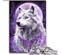 Puzzle Loup Fantastique 1000 Pièces pour Adultes, Jouets Éducatifs, Jeux Anti-Stress, Cadeaux d'anniversaire Uniques 50x75cm