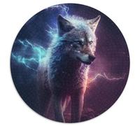 Puzzle Loup Fantastique 1000 Pièces pour Adultes Puzzles en Carton Jeu Interactif Familial, Cadeau Créatif avec Illustrations Colorées 67,5 x 67,5 cm