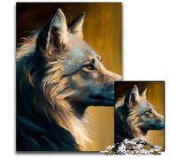Puzzle Loup Fantastique 1000 pièces, Puzzle Difficile pour Adultes et Adolescents, soirée de Jeux en Famille, idée Cadeau stimulante pour Le Cerveau 26x38cm/10,23x14,96 Pouces