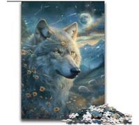 Puzzle Loup Fantastique pour Adultes et Adolescents, Puzzles, Jeu de Puzzles, Jouets de Jeu Stimulant, Chaque Pièce Est Unique - Jeu de Famille Amusant et Stimulant (70x100cm)