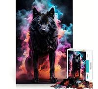 Puzzle Loup-Garou 1000 pièces Entraînement cérébral ludique Pièces précises et sans Couture Passe-Temps Fascinant pour Les Moments de détente (38x52cm)