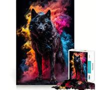 Puzzle Loup-Garou 1000 pièces Entraînement cérébral ludique Pièces précises et sans Couture Passe-Temps Fascinant pour Les Moments de détente (38x52cm)