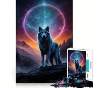 Puzzle Loup-Garou 1000 pièces Jeu de réflexion Amusant Conception sans Espace Emboîtement Parfait pour Les réunions de Famille (38x26cm)
