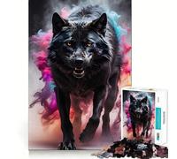 Puzzle Loup-Garou 1000 pièces pour Adultes Entraînement cérébral Amusant Découpe de précision Bords Lisses Activité captivante pour des soirées tranquilles (38x52cm)