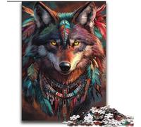 Puzzle Loup Indien 2000 pièces pour Adultes et Adolescents, à Assembler soi-même, à Offrir en Cadeau à Toute la Famille, adapté aux Enfants de 14 Ans et Plus (70x100cm)