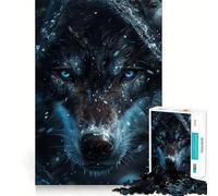 Puzzle Loup Mystérieux pour Adultes 1000 Pièces, Jeu de Détente et d'Éveil, Design Design, Assemblage, Cadeau Joli (38x52cm)