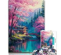 Puzzle Loup Noir et Blanc 1000 Pièces pour Adultes et Adolescents, Jouet Éducatif Intellectuel Décompressant, Cadeaux Secret du Père Noël 38x26cm