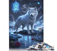 Puzzle Loup pour Adultes 1000 Pièces Puzzle en Papier Drôle 1000 Pièces (38x26cm)