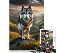 Puzzle Loup Puissant pour Adolescents 1000 Pièces Améliore la Mémorisation Amusant et Calme Bords Précis Cadeau Artistique 38x52cm