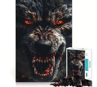 Puzzle Loup Sauvage 1000 Pièces Jeu de Réflexion Pièces Précises à Assembler sans Couture Activité Amusante en Famille (50x75cm)