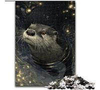 Puzzle Loutre 1000 pièces pour Adultes, Casse-tête Stimulant pour Adolescents, Divertissement en Famille, Cadeau de décoration d'intérieur DIY (Taille 50x75cm)
