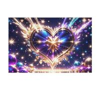 Puzzle Love Crystal pour Adultes, 1000 Pièces, Jouets pour Enfants, Jeux Familiaux, Cadeaux De Noël, d'anniversaire, Puzzle Éduchatif pour Garçons Et Filles (75×50cm)