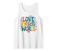 Puzzle « Love Needs No Words » - Sensibilisation à l'Autisme Débardeur