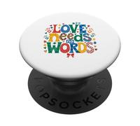 Puzzle « Love Needs No Words » - Sensibilisation à l'Autisme PopSockets PopGrip Adhésif