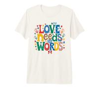Puzzle « Love Needs No Words » - Sensibilisation à l'Autisme T-Shirt Haut de Gamme