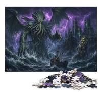 Puzzle Lovecraft Mythe en 1000 Pièces, Jeu de Puzzle Relaxant