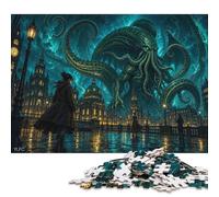 Puzzle Lovecraft Mythe en 300 Pièces, Jeu de Puzzle Relaxant