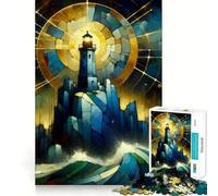 Puzzle Lumineux Gardiens des Mers pour Adolescents, 1000 pièces, Jouet d'exercice Mental, Design Relaxant, Assemblage, Surprise de Noël (38x26cm)