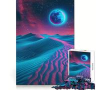 Puzzle Lumineux Neon Desert Night pour Adolescents, 1000 pièces, Jeu d'entraînement cérébral, Image relaxante à Assembler, Surprise chaleureuse (38x26cm)