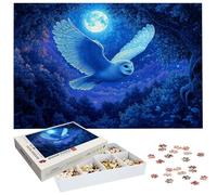 Puzzle Lune 1000 Pièces Adultes, Puzzle 1000 Pièces pour Adultes et Enfants à Partir de 14 Ans, Hibou Puzzles Bois de Qualité Supérieure avec Une Boîte d'emballage Exquise, Cadeau Femme/Homme H-146