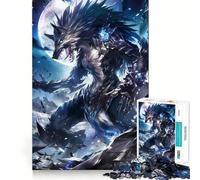 Puzzle Lune Cauchemar Loup-Garou 1000 pièces pour Adolescents Jeu cognitif Passe-Temps Calme Finition Premium Liste de souhaits du Père Noël (50x75cm)